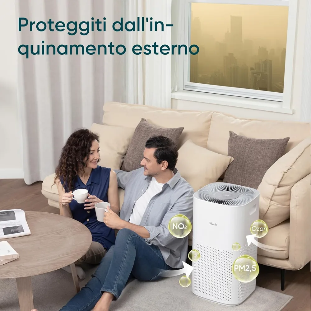 Levoit Core 600S contro l'inquinamento esterno