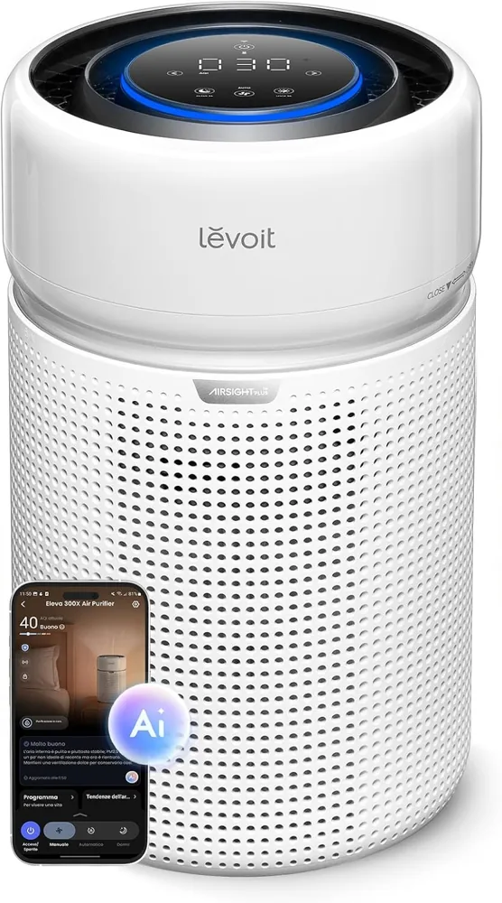 Purificatore d'aria smart Levoit Eleva 300X bianco